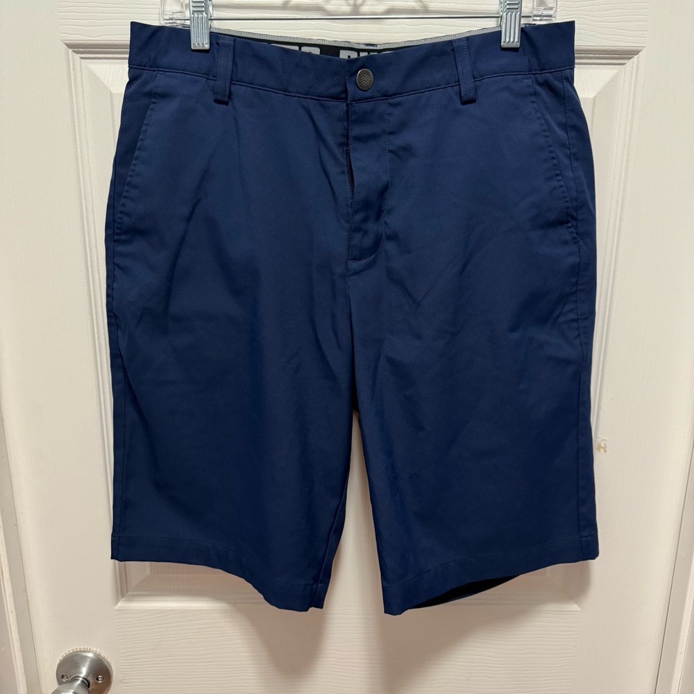 Puma Men's Deep Blue Flat Front Shorts